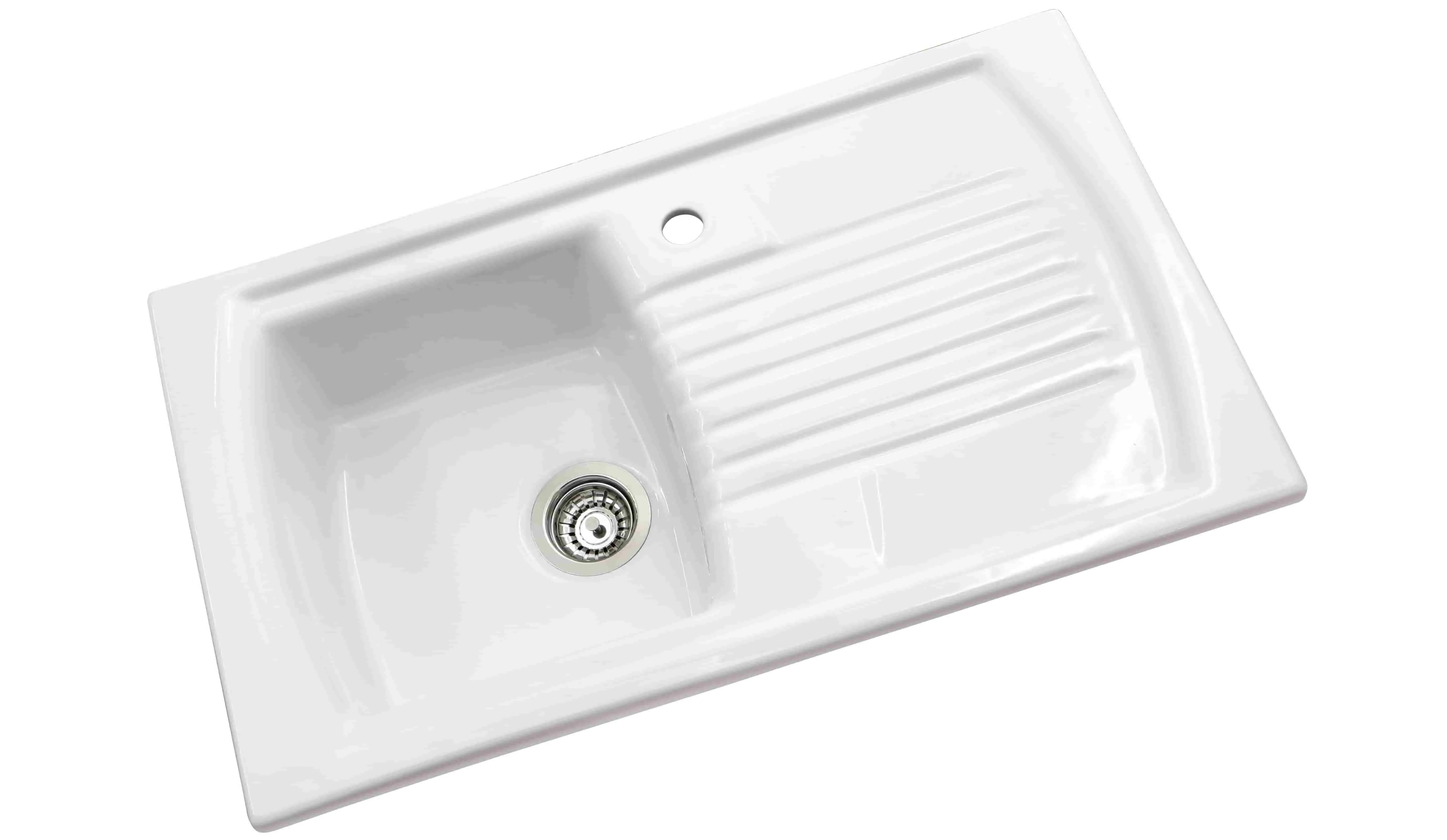 single bowl ceramic sink